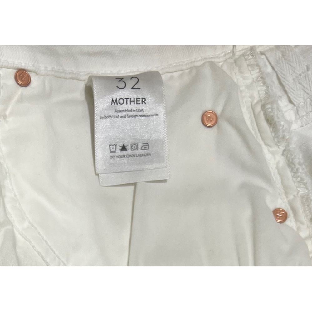 MOTHER High Waisted Tunnel Vision Cuff Fray Shorts - 32 - Picture 8 of 8